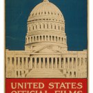 vintage ad poster UNITED STATES OFFICIAL FILMS shown here PATRIOTIC 20x30