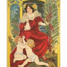 BISCUITS VICTORIA vintage ad poster CHERUBIC COLORFUL COLLECTORS 20x30 rare