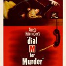 HITCHCOCK'S DIAL M FOR MURDER movie poster Ray Milland Grace Kelly 20x30