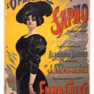 performing arts poster COMIC OPERA EMMA CALVE by jean de paleologue 20x30