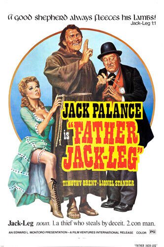FATHER JACK-LEG spaghetti western MOVIE POSTER con man jack PALLANCE 20x30
