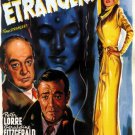 FILM NOIR movie poster THREE STRANGERS peter LORRE & FITZGERALD hot 20x30