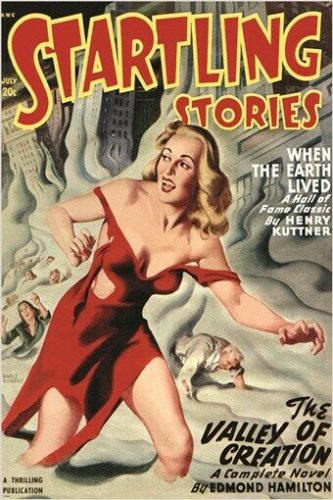 STARTLING STORIES when the earth lived COMIC BOOK COVER VINTAGE POSTER 20x30
