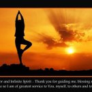 tree pose SPIRITUAL SUN inspirational poster 20x30 YOGA prayer HEALING