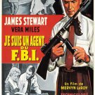 FILM NOIR FRENCH movie poster FBI STORY Jimmy STUART vera MILES 20x30