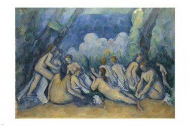 CEZANNE les grandes baigneuses FINE ART POSTER 20x30 painting FRENCH new!