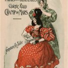 national FASHION show VINTAGE ad poster ROEDEL FRANCE 1896 20x30 art BEAUTY