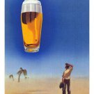 BEER vintage ad poster heinz fehling GERMANY 1962 20x30 prized top quality