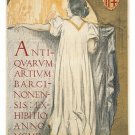 LOVELY IN LATIN vintage art poster RAMON CASAS collectors unique 20x30 RARE