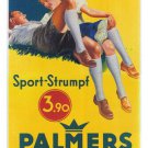 PALMERS sports socks VINTAGE AD POSTER UK 1936 20x30 RARE hot NEW!