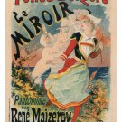 folies-bergère THE MIRROR vintage ad poster JULES chéret FRANCE 1894 20x30