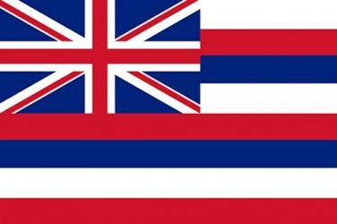 HAWAII OFFICIAL flag poster RED WHITE & BLUE historic political new 20x30