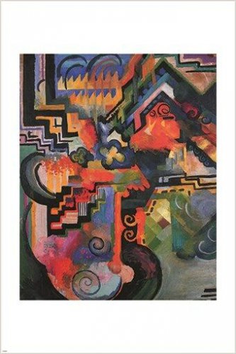 AUGUST MACKE german expressionist VINTAGE ART POSTER orphic cubism 20x30