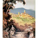 GRASSE COTE D'AZUR vintage travel poster FRENCH TOWN old fashioned 20x30 NEW