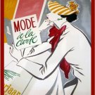 vintage ad poster FOR A FASHION MAGAZINE classy new COLLECTORS 20x30 HOT