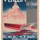 Motorboats International Competition Poster FRANZ LENHART ITALY 1930 20x30