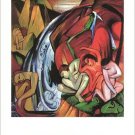 FRANZ MARC the waterfall VINTAGE PAINTING POSTER modern art ABSTRACT 20x30