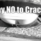 SAY NO TO CRACK hilarious statement photo poster B/W butt cheeks 20x30 HOT