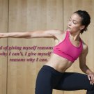woman working her TRICEPS fitness POSTER work out WEIGHT LIFTING 20x30