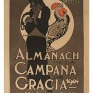 ALMANACH de la CAMPANA de GRACIA 1904 vintage ad poster SPANISH 20x30 new