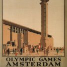 OLYMPIC GAMES AMSTERDAM vintage poster A. Van Anrooy UK 1928 20x30 RARE NEW