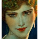W.T. BENDA-BLONDE girl with earrings FINE ARTS POSTER 1924 20x30 painting