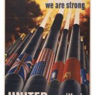 UNITED we are strong UNITED we will win INTERNATIONAL ad poster 20x30 HOT