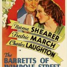 NORMA SHEARER the barretts of wimpole street VINTAGE MOVIE POSTER 20x30 rare