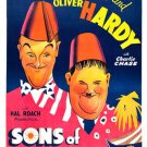 SONS OF THE DESERT movie poster LAUREL & HARDY & CHASE fun CHARACTERS 20x30-PW0