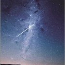 COMET with starry sky OUTER SPACE poster ILLUMINATED scientific 20x30 rare