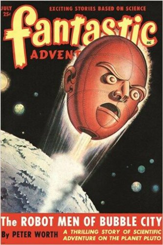 vintage comic book cover poster FANTASTIC ADVENTURE july issue RARE 20x30