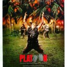 VIETNAM war PLATOON movie poster 1986 WILLEM DAFOE charlie sheen 20x30 GUNS