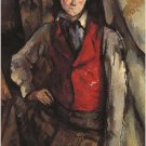 1888 CEZANNE boy in a red vest FRENCH MODERN PAINTING classic poster 20x30