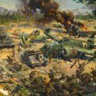 FAR EAST ASIA INVASION painted poster by TERENCE CUNEO new 20x30