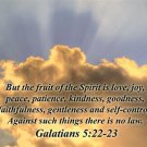 HEAVENLY Clouds and GALATIANS Biblical Quote 20x30 INSPIRATIONAL Poster