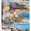 MONACO la turbie VINTAGE FRENCH TOURISM poster PRIZED coastline NEW 20x30