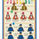 JUGGLING how to instruction poster 20x30 EDUCATIONAL coordination SPORT JUGGLING how to instruction poster 20x30 EDUCATIONAL coordination SPORT