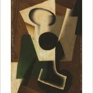 still life WITH A GLASS juan gris VINTAGE PAINTING POSTER modern art 20x30