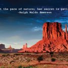 ARIZONA RED ROCK photo poster BLUFFS BEAUTIFUL SKY quote on nature 20x30 GEM