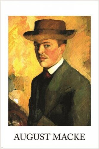 august macke GERMAN EXPRESSIONIST self portrait VINTAGE ART POSTER 20x30 new