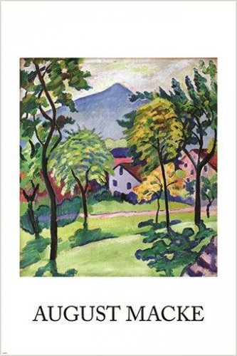 vintage fine art poster AUGUST MACKE 1910 spring landscape RURAL 20x30 NEW
