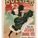 BULLIER (dance hall) VINTAGE AD POSTER georges meunier FRANCE 1894 20x30 HOT