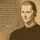 NICOLO MACHIAVELLI the prince QUOTE POSTER much safer to be feared 20x30 NEW