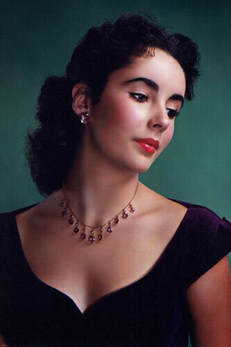 ELIZABETH TAYLOR head shot poster top quality COLLECTIBLE peaceful 20x30
