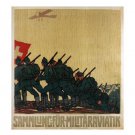 meeting of military aviation VINTAGE WAR POSTER1914 20x30 soldiers marching