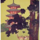japan tourist bureau VINTAGE poster HISUI SUGIURA JAPAN 1916 20x30 RARE HOT