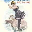EXCURSION ATLANTIC CITY, NJ vintage travel poster AUGUST 2 1900 retro 20x30
