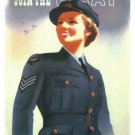 Help the RAF Join the WAAF VINTAGE POSTER United Kingdom 20x30 Patriotic