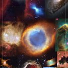 STUNNING HUBBLE SPACE IMAGES collage poster 20x30 GALAXIES STARS detailed