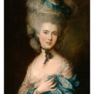 thomas GAINSBOROUGH fine art poster A WOMAN IN BLUE 20x30 PORTRAIT classic